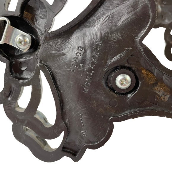 MCM Gold Filagree Wall-Mount Candle Holders Heart Decor Very Clean 8” Tall Homco - Picture 3 of 15